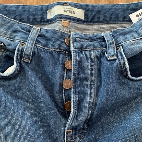 Topshop Modo Hayden Medium wash High Waisted Distressed Jeans - Picture 4 of 7